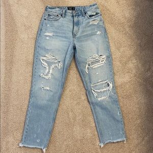 Abercrombie High Rise Distressed Jeans